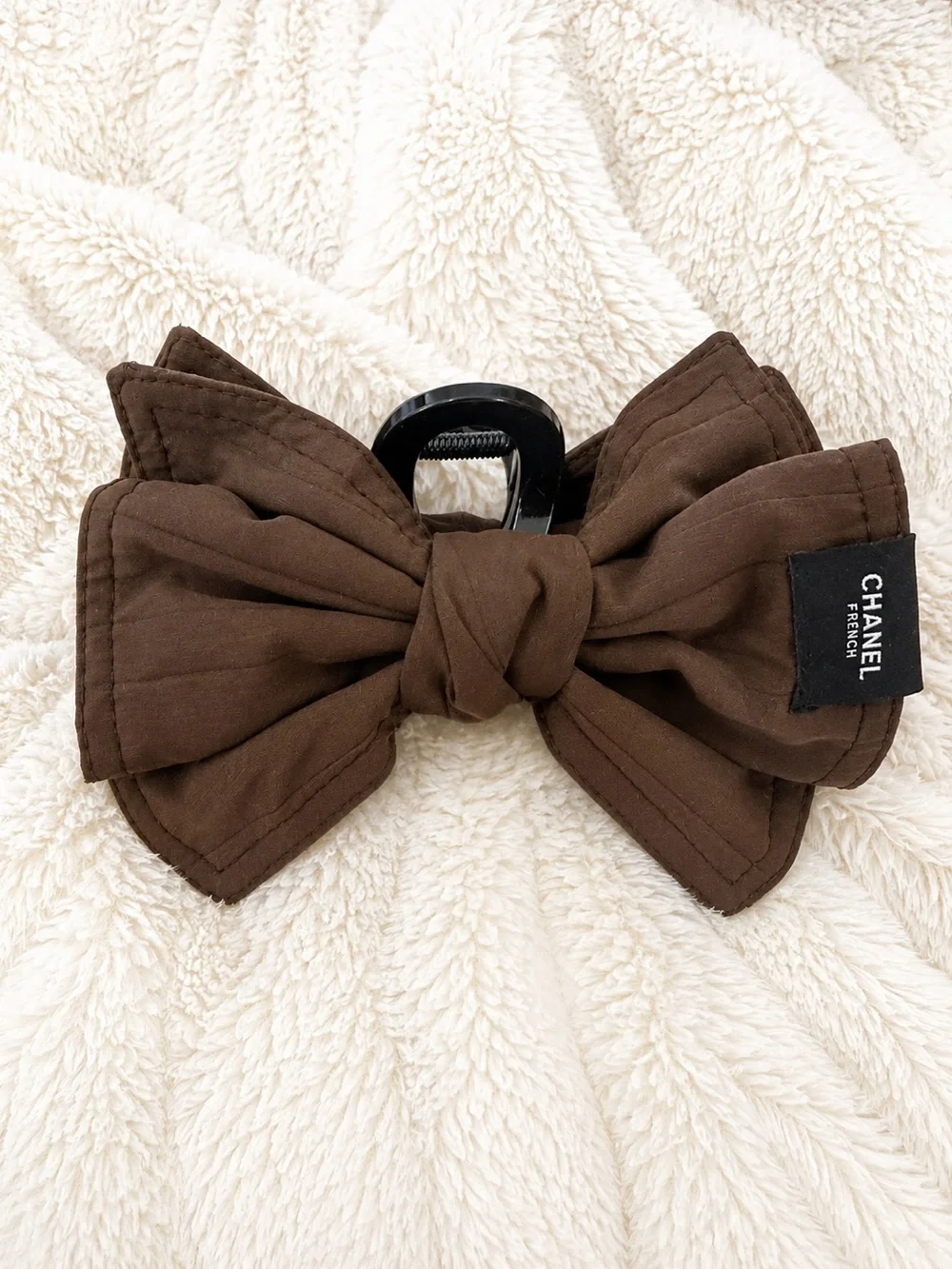 CC Brown Bow Hair Claw Clip